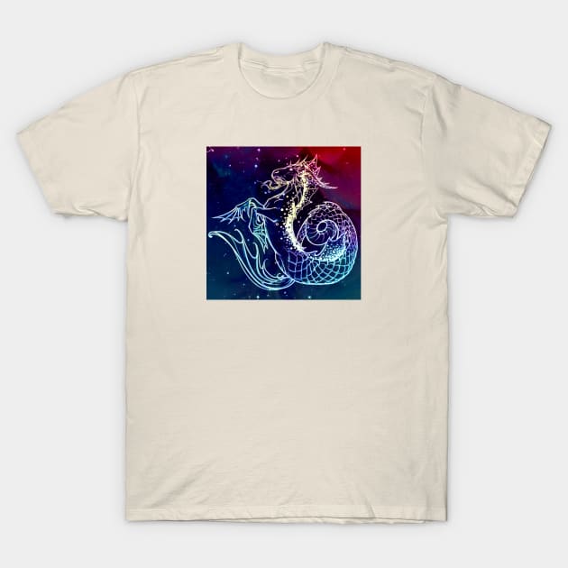 Galaxy Capricorn T-Shirt by CoolMomBiz